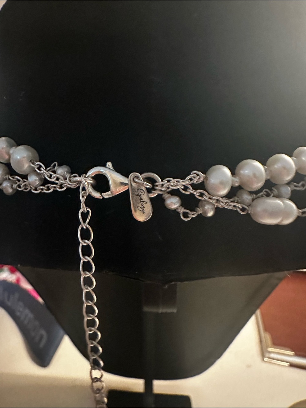 Opulenza White Pearl Multi-Strand Necklace - Women Jewelry - Picture 3 of 5